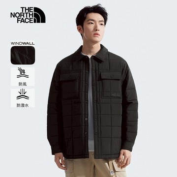 【週末加碼 00點快閃價】男款黑色DWR防潑水鋪棉外套｜89YUJK3