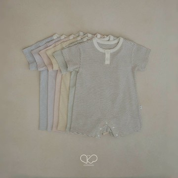Peekaboo 新舒適條紋寶寶連身衣｜嬰兒包屁衣 寶寶衣服 韓國童裝 女童連身衣 男童 嬰兒衣服 兒童衣服
