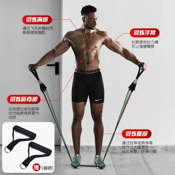 彈力繩拉力繩健身器材男阻力帶胸肌訓練器家用深蹲彈力帶拉力帶繩 雙11全館免運