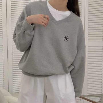 正韓女上衣 刷毛長袖T恤FIE1010-創翊韓都