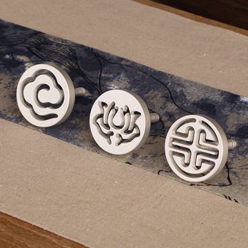 瑞象 45MM砂銀香篆純銅香篆工具套裝香拓打拓纂香沉香粉香模香印