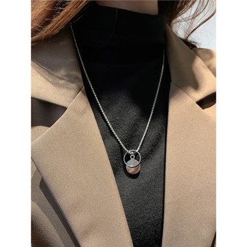 毛衣鏈2025新款爆款長款戒指項鏈女大氣高檔飾品鈦鋼高級感不掉色