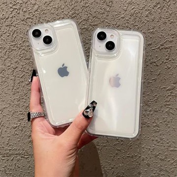 適用蘋果16PRO減震相框氣囊透明手機殼iPhoneXS/11簡約防摔tpu保護套16e