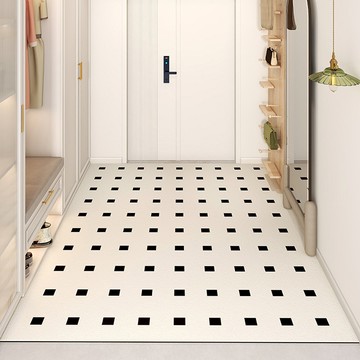 玄關絲圈地墊聚酯纖維  90 x 60cm  映像紐約 白色  1個