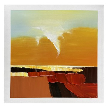 御畫房 當代國家級展覽畫家 抽象系列手繪油畫80×80cm(DB-201)