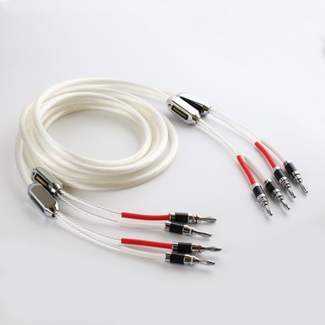 【川木】HIFI OCC單晶銅鍍銀 香蕉頭 喇叭線【M178】發燒音箱線