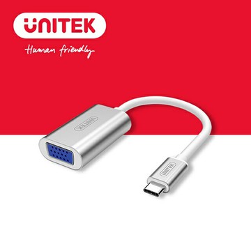 UNITEK USB3.1 Type-C轉VGA轉換器 (Y-6315)