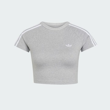 Adidas 愛迪達 Sst Baby Tee KS4705 女 T恤 運動上衣 休閒短袖 灰 短版 緊身