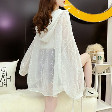 雪紡防曬衣女夏季2022年新款大碼寬松防紫外線輕薄超仙女開衫外套