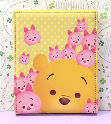 【震撼精品百貨】Winnie the Pooh 小熊維尼 三折鏡 Q版黃點#70112 震撼日式精品百貨
