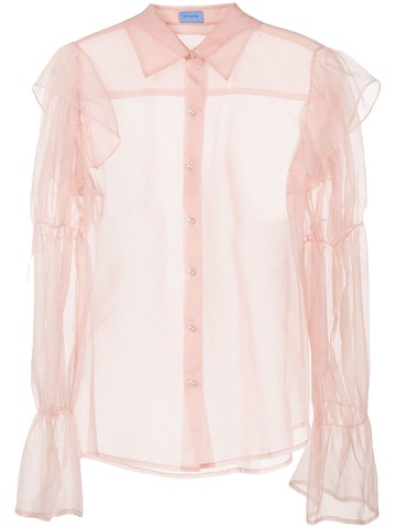 Macgraw - Raleigh blouse - women - Silk - 10 - Pink