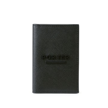 【PORTER INTERNATIONAL】細膩韌性 DEFINE系列 真皮卡夾(黑色)