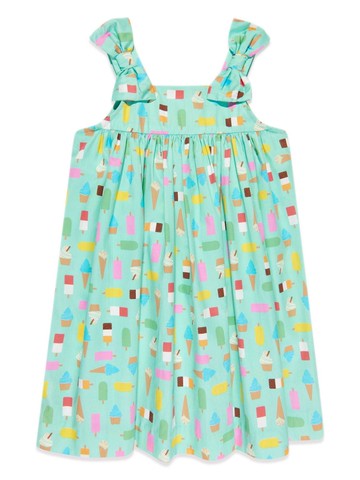 Rachel Riley - ice cream-print cotton dress - kids - Cotton - 4 yrs - Blue