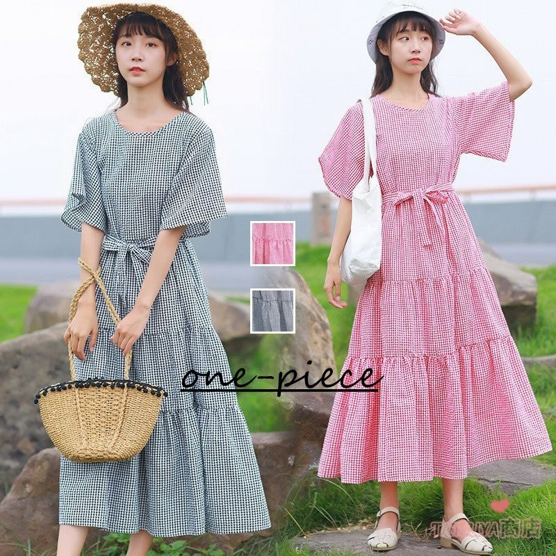 Aラインワンピース 森ガール 半袖ワンピース ロング丈 フレアワンピース レディースファッション カジュアル マキシワンピース 通販 Lineポイント最大get Lineショッピング