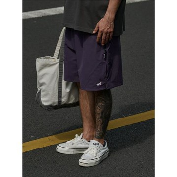 Broshood 26SS 日系寬松休閑尼龍繡花沙灘短褲速干透氣運動五分褲