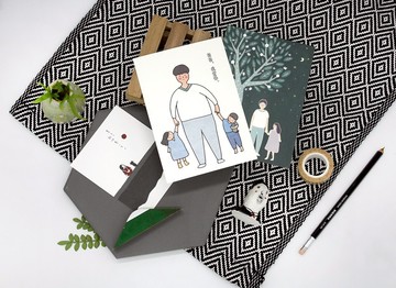 明信片-給爸爸-3入組
