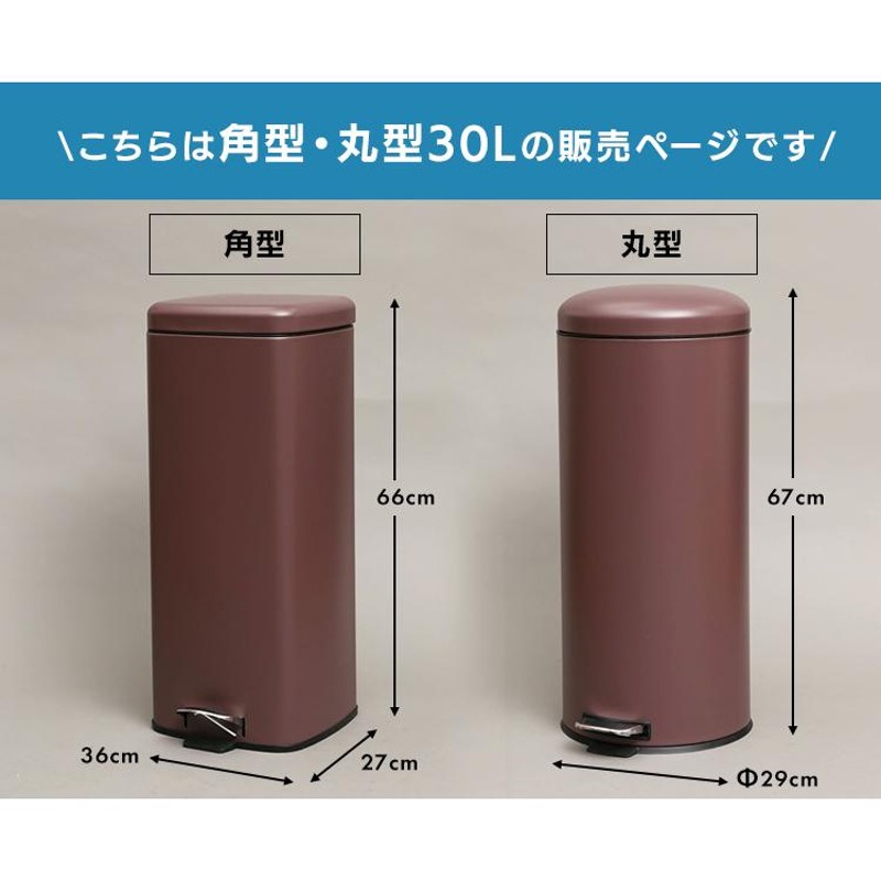 ゴミ箱 スリム ごみ箱 ペダル式 30L 分別 ダストボックス スチール AFB