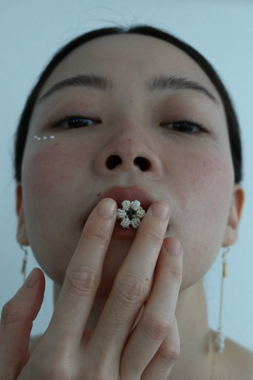 暮光小菊戒指/可調式 開口戒 可愛 小雛菊 花 飾品