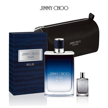 【JIMMY CHOO】酷藍男性淡香水100ml(贈JIMMY CHOO盥洗包+隨機小香.附紙袋)
