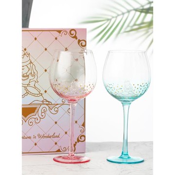 大英博物館愛麗絲網紅輕奢炫彩紅酒杯子禮盒女生日結婚禮物送新人