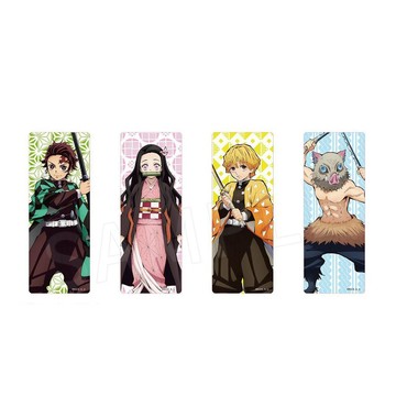 omamori&潮可玩官方正版 鬼滅之刃全集中展限定銀箔書籤套組4張