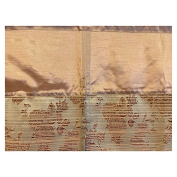 J&N 花影雙開式門簾 台灣製  90 x 90cm  橘色