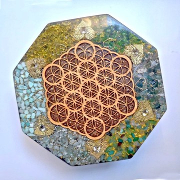 生命之花六邊形奧剛充電盤