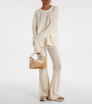 Tod's Leather-trimmed knit sneakers