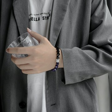 手鏈男潮ins個性嘻哈冷淡風設計感裝飾品簡約百搭鈦鋼手飾女手串
