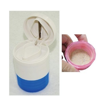 切藥磨藥兩用盒 銀髮族老人用品 吃藥方便 自己磨藥粉 [zhcn1709]