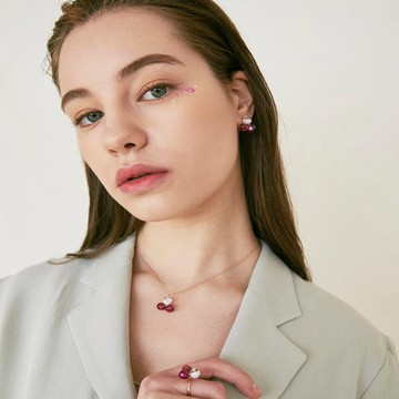 七彩雪球風車項鍊