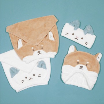 日本CB Japan 動物造型超細纖維乾髮帽