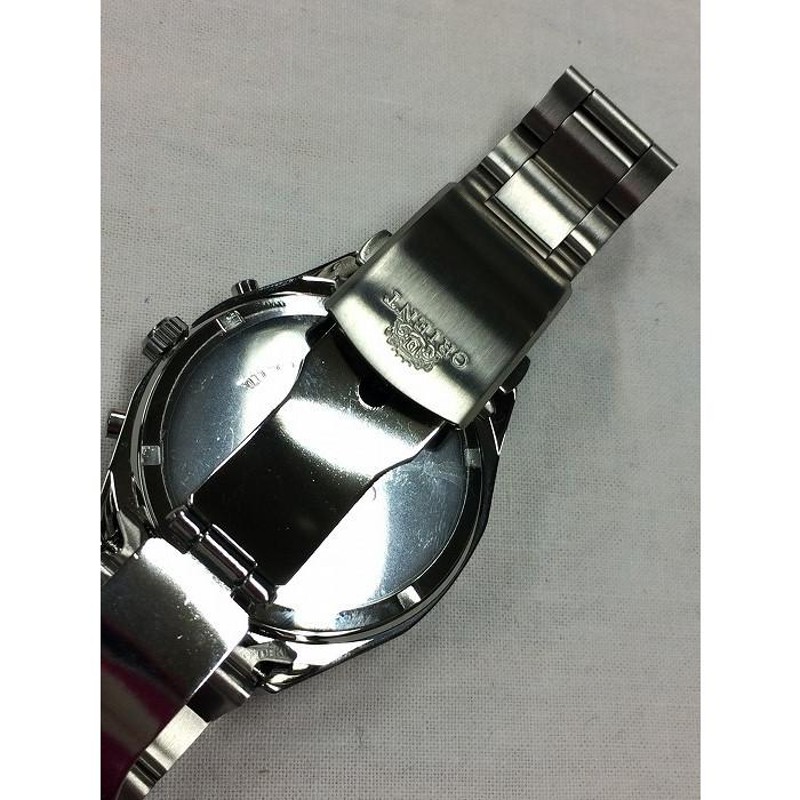 中古】ORIENT オリエント メンズ腕時計 クオーツ クロノグラフ グリーン SS TT10-C0-B[fu][jggW] |  LINEブランドカタログ