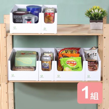 真心良品  賀知分隔收納盒(1.7L+3.6L)-6入組