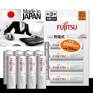 FUJITSU 日本  低自放電3號1900mAh鎳氫充電電池 HR-3UTC (3號8入)