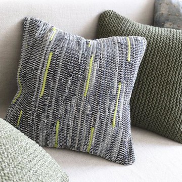 弋采現代簡約田園自然風沙發手工織機棉麻靠墊抱枕腰枕方枕靠包