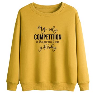 衛衣女加絨加厚圓領寬松長袖字母印花洋氣大碼上衣潮2025春秋新款