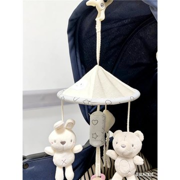新生寶寶車載掛在推車裝飾玩具掛件小月齡可夾風鈴吊傘嬰幼兒床鈴