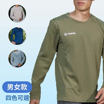 【WOAWOA】UPF50+涼感循環極風衣長袖(男女)-經典logo(涼感衣 排汗衣 運動衣 長袖 排汗 登山)
