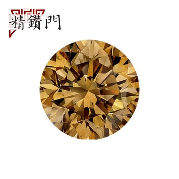 【精鑽門】圓形深褐配鑽0.09-0.12克拉 Fancy Dark Brown / I(2入)