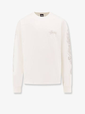 Cotton t-shirt with frontal logo - STUSSY - gender_Man