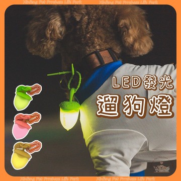 LED發光遛狗燈 寵物安全燈 遛狗安全燈 遛狗神器 狗狗夜行燈 防走失燈 安全燈 夜行燈 夜行發光吊飾 發光項圈