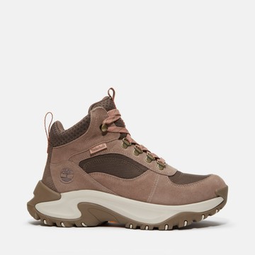 Timberland 女款棕色Mt. Maddsen Peak防水中筒健行鞋｜A41Q8ET5