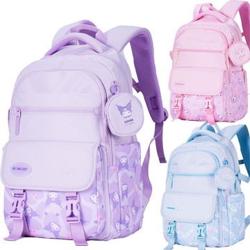 優貝選三麗鷗 酷洛米/美樂蒂/大耳狗 明星頭像印花 3-6年級 多夾層/護脊/防潑水 小學生書包