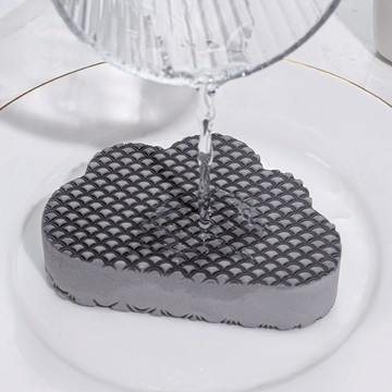 雲朵造型強力吸水除水垢清潔擦/玻璃海綿擦-3入 單一規格