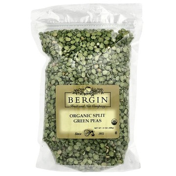 Bergin Fruit and Nut Company, 有機綠豌豆，21 盎司（596 克）