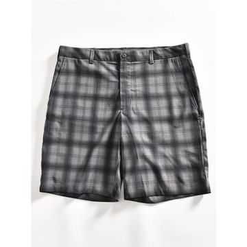 歐美外貿！高爾夫系列！男士時尚格子彈力速干直筒運動休閑短褲夏