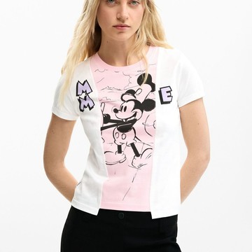 Desigual 米奇聯名蒸汽船T恤