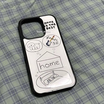ins小眾線條插畫蘋果17ProMax滴膠手機殼蘋果16Pro1514女iPhone13