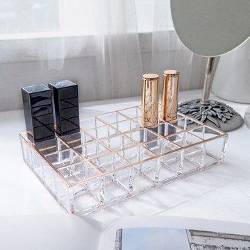 【超值二入】目喜生活 | 玫瑰金\b24格口紅架 ML03X2A1-07M-TW